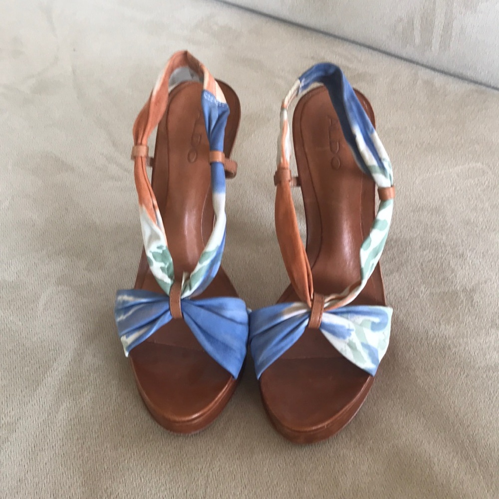 Aldo Platform sandals with floral pattern